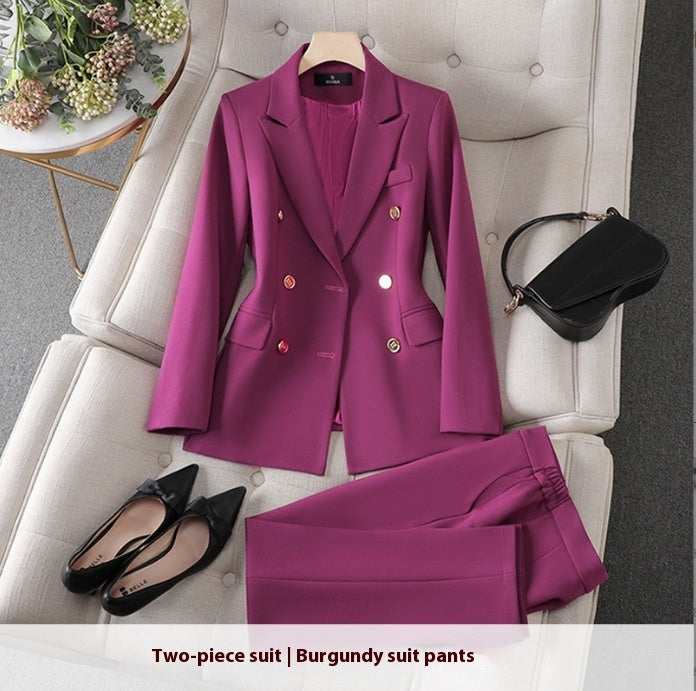 Fashion Office Lady Formal Pants Suit