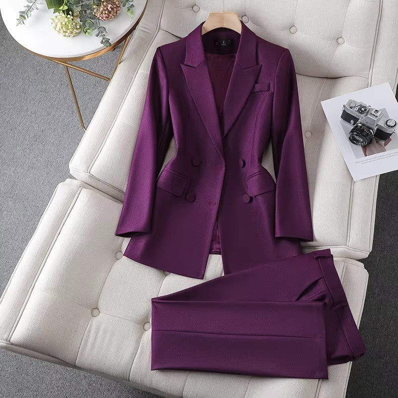 Fashion Office Lady Formal Pants Suit