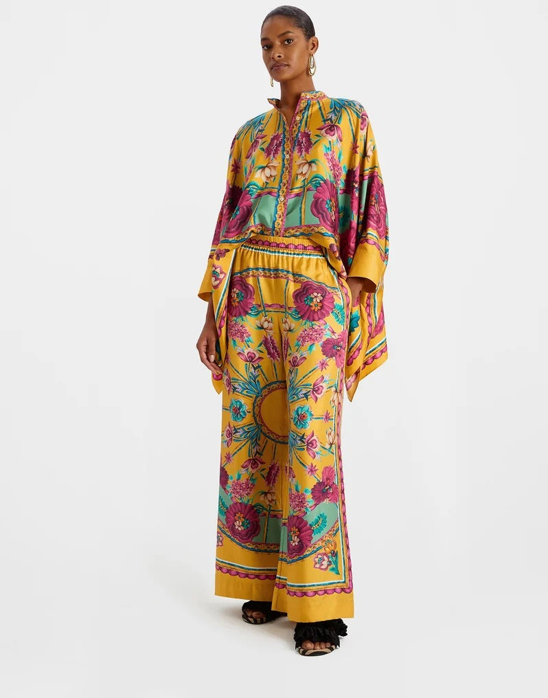 Women's Stand Collar Irregular Top Trousers Suit Two-piece Set