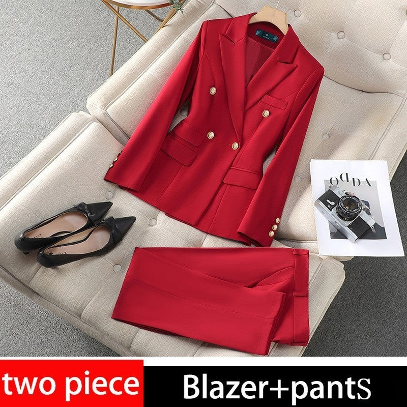 Fashion Office Lady Formal Pants Suit