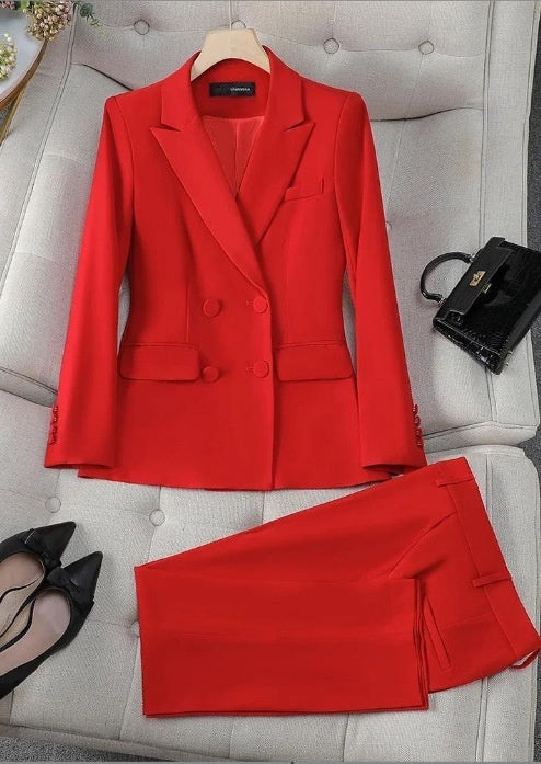 Fashion Office Lady Formal Pants Suit