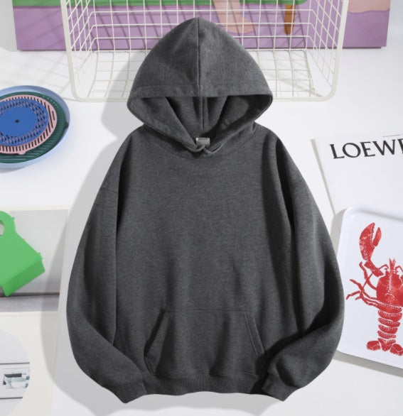 270G Fleece Hooded Sweatshirt With Rope S-2XL, POD Can Be Customized Including Embryo And Print